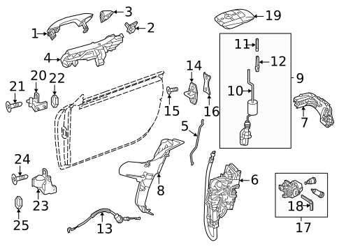 Lock & Hardware for 2022 Mercedes-Benz GLE 53 AMG&reg; SUV #10