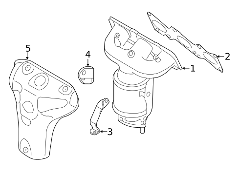 Exhaust Manifold for 2014 Kia Sorento #0