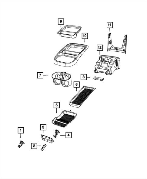 Consoles for 2021 Chrysler Voyager #5