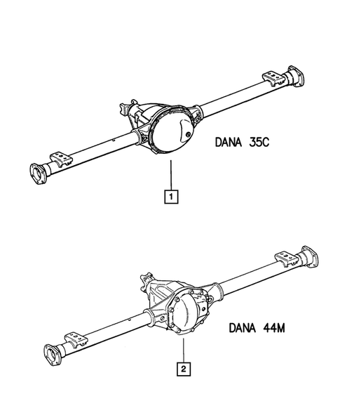 Rear Axle for 2002 Jeep Wrangler #0