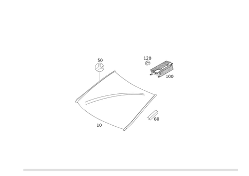 Windshield for 2008 Mercedes-Benz R350 #0