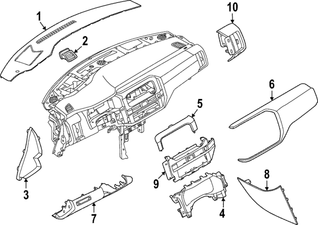 687416TA0A - : Defroster Grille for Nissan Image