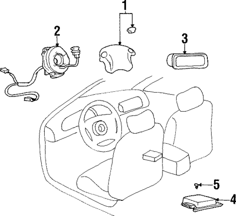 Air Bag Components for 2000 Hyundai Tiburon #0