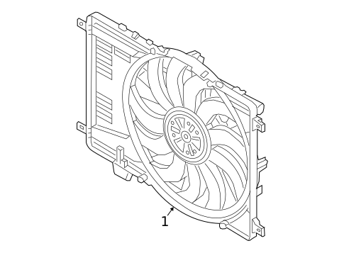 Cooling Fan for 2022 Land Rover Discovery Sport #0