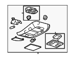 9L2Z78519A70AA - Body: Overhead Console for Mercury: Mountaineer Image