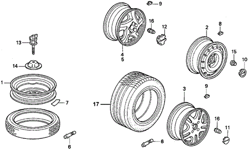 Wheel for 1997 Acura TL #0