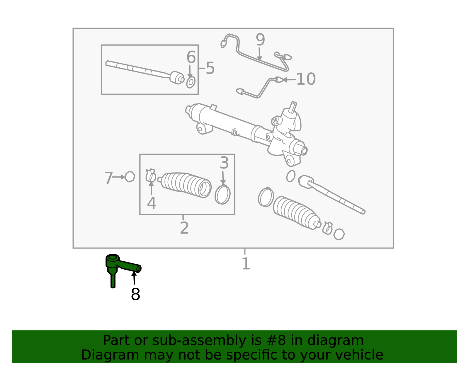 2008-2015 GM Steering Linkage Outer Tie Rod Kit 19208276 | TascaParts.com