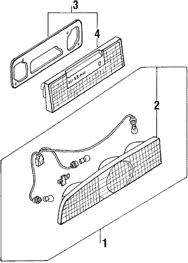 2655021P00 - : Combo Lamp Assembly for Nissan: 300ZX Image