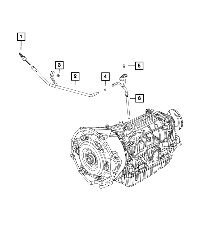 53034098AA - AS69RC; 6-Speed; Automatic Transmission: Oil Filler Tube Seal for Mopar Image