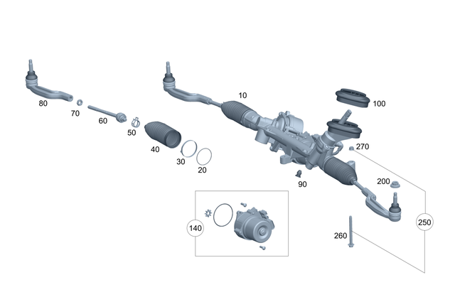 2474607302 - : Steering Gear for Mercedes-Benz Image