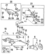 77371SM4000 - Steering: Ring for Honda: Accord, Prelude Image