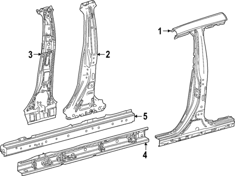 Center Pillar & Rocker for 2025 Toyota bZ4X #0