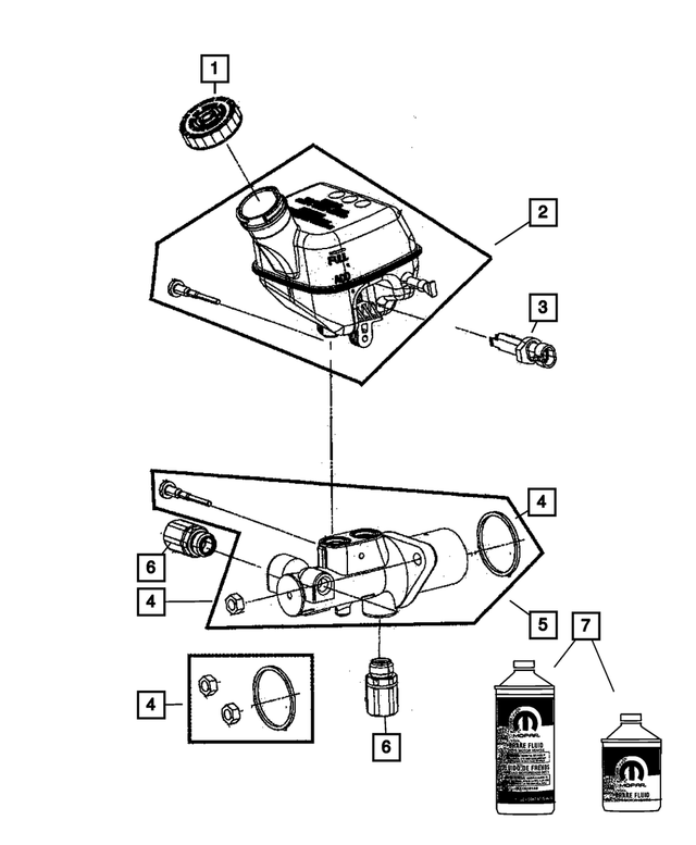 5142503AB - Brakes: Brake Master Cylinder for Mopar Image