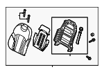 88307B1300PPS - : Seat Back Assembly for Hyundai Image