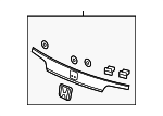 74890T0GA01ZA - : License Molding for Honda: CR-V Image