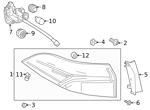 Combination Lamps for 2020 Toyota Corolla #0
