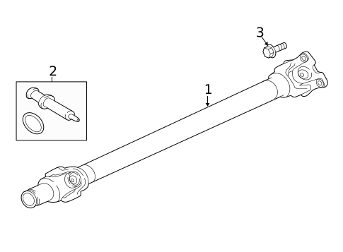 Drive Shaft for 2023 Land Rover Range Rover Velar #1