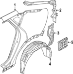 71503XGC00 - Body: Quarter Panel for Kia: EV6 Image