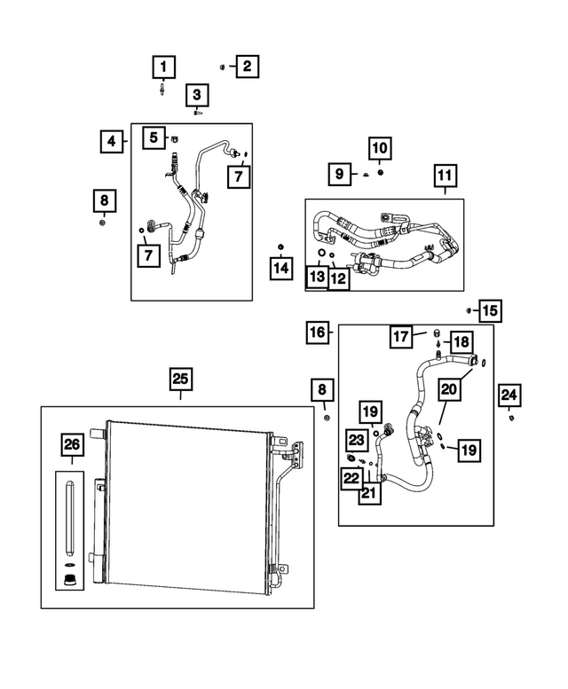 68741349AA - : A/C Line Valve Core for Mopar Image
