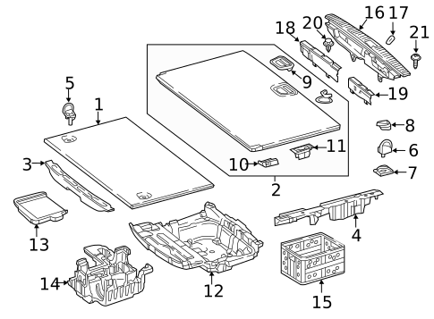 Interior Trim - Rear Body for 2018 Mercedes-Benz GLC 350e #1