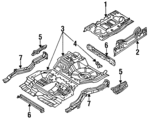 GA2A70500C - Body: Package Tray for Mazda: MX-6 Image