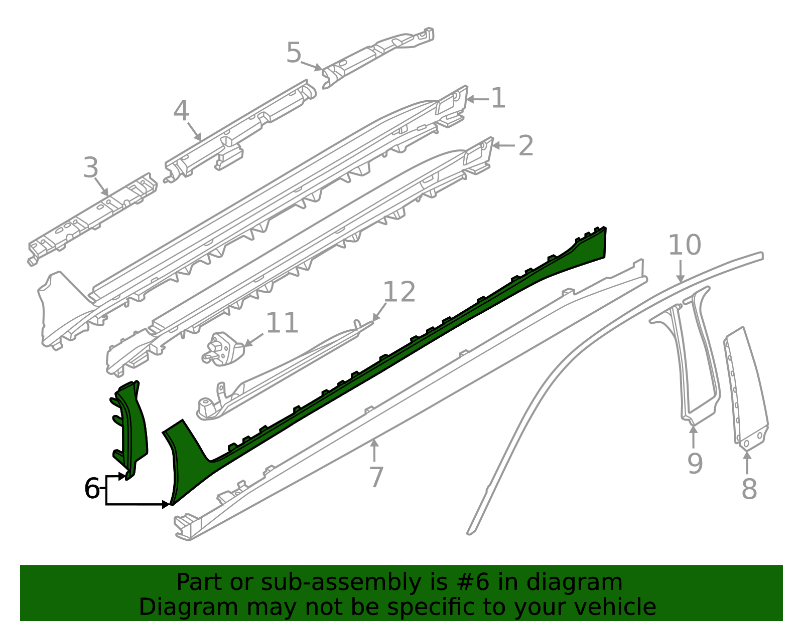 51175a1d993 - 2022-2026 BMW Rocker Molding (51-17-5-A1D-993) | BMW