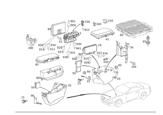 2731533979 - Electrical Equipment and Instruments: Control Unit for Mercedes-Benz: SL550 Image image