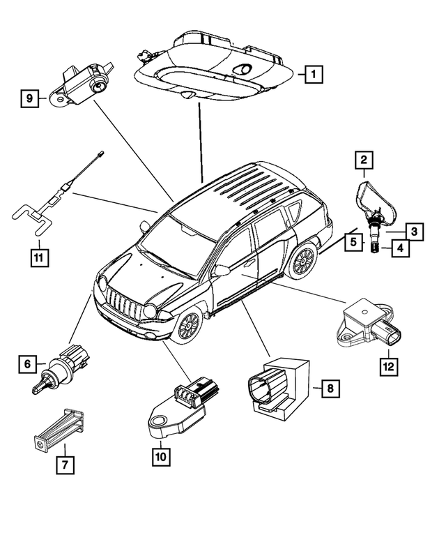 68088962AA - Electrical: Sensor Mounting Bracket for Mopar Image image