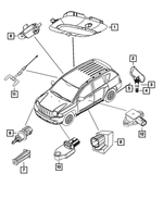68088962AA - Electrical: Sensor Mounting Bracket for Mopar Image