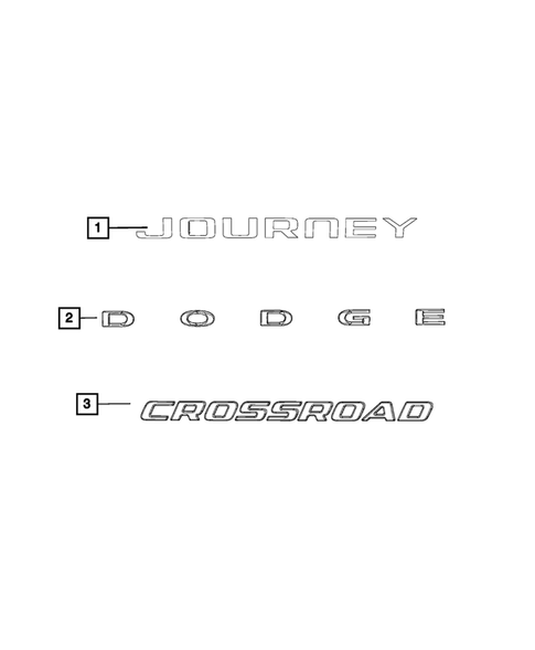 Nameplates for 2020 Dodge Journey #0