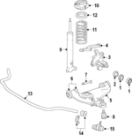 11404860 - Suspension: Front Wheel Bearing for Mercedes-Benz Image