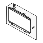 PE181520YA - Cooling System: Radiator for Mazda: 3 Image