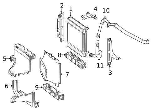 Radiator & Components for 2014 Mercedes-Benz SL 65 AMG&reg; #1