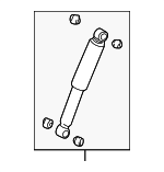 48531A9020 - : 1998-2004 Toyota Tacoma - Shock Absorber (Right, Rear) for Toyota: Tacoma Image