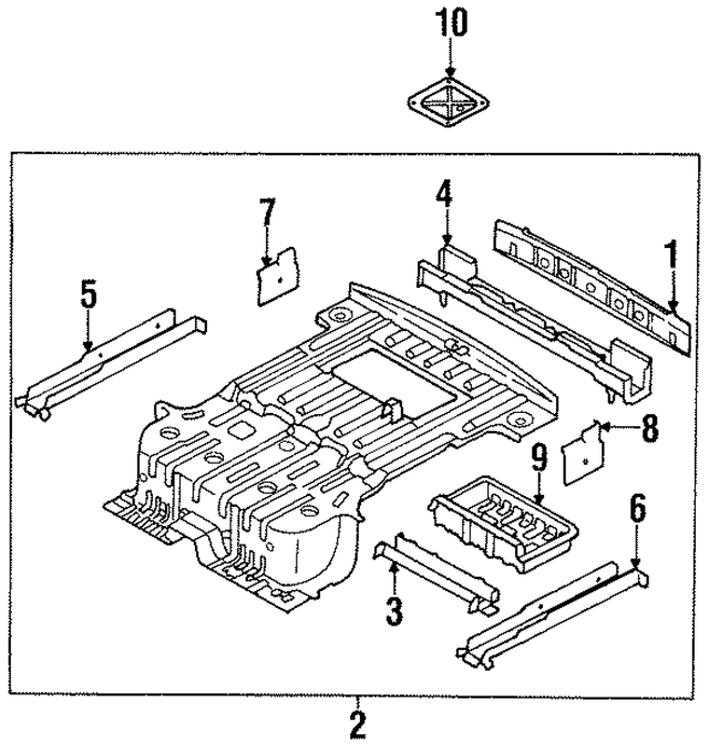 1K07A53700 - : Floor Pan Assembly for Kia Image