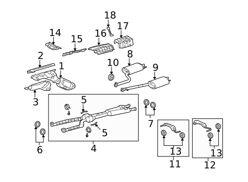 Exhaust Components for 2011 Lexus LS460 #0