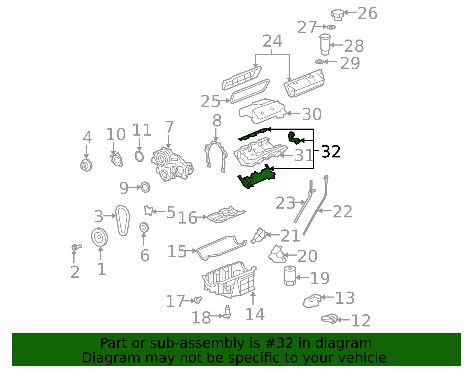 89017867 - 2006-2011 GM - Upper Intake Manifold Gasket Kit with Upper ...