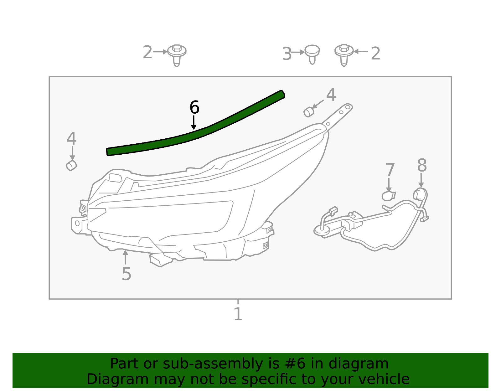 2020-2025 Subaru Weatherstrip 84942AN00A | Subaru Parts Guys