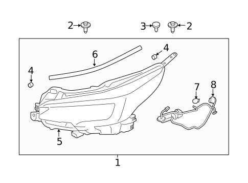 Headlamp Components for 2025 Subaru Legacy #0