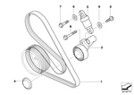11287839133 - : Adjusting Pulley With Lever for BMW Image