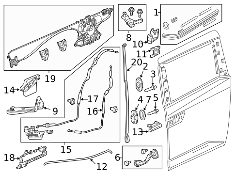 Door Hardware for 2012 Honda Odyssey #1