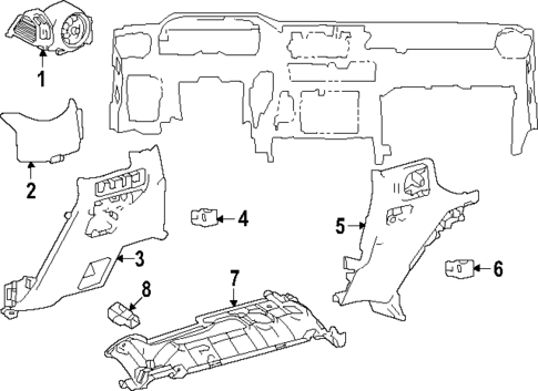 Instrument Panel Components for 2025 Toyota Land Cruiser #1