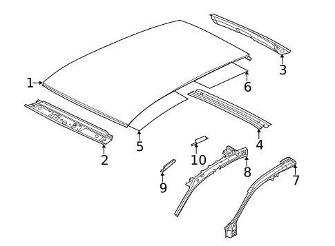 Roof & Components for 2024 Volkswagen Jetta #0
