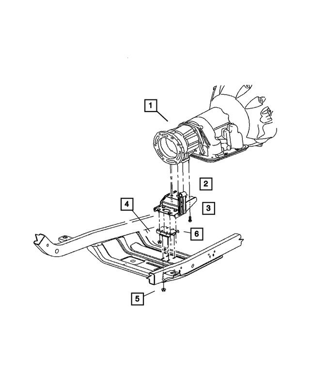 6100518 - Engine Mounting: Hex Flange Lock Nut for Mopar Image