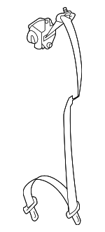 64681FG130AN - Electrical: Center Seat Belt for Subaru Image