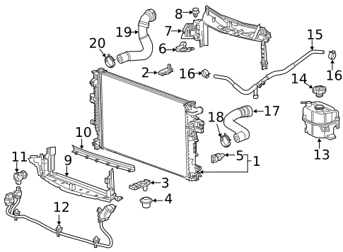 Radiator & Components for 2019 Chevrolet Silverado 1500 #34