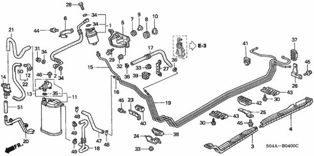 Fuel Pipe (1) for 1998 Honda Civic #0