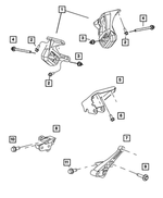 52020472AC - : Transmission Mount Bracket for Mopar Image