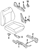 64270AC430 - Body: Seat Track for Subaru Image