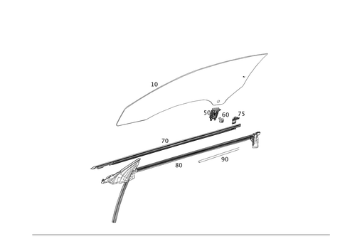 Front Door Windows for 2015 Mercedes-Benz SL 65 AMG&reg; #0